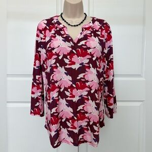 Liz Claiborne Floral Print Women's Top NWT!